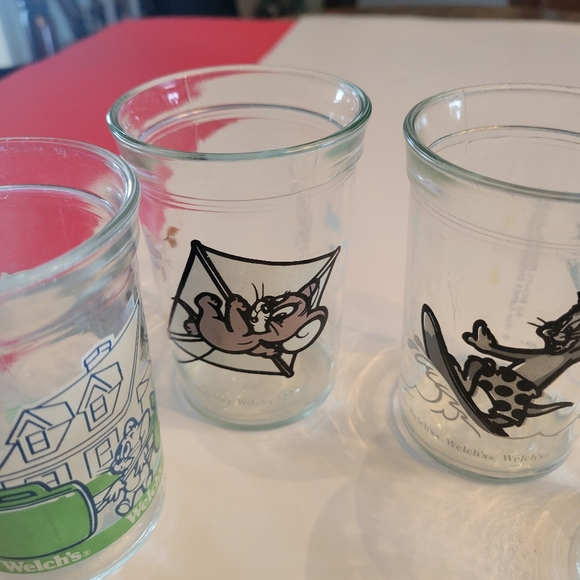 VINTAGE 1990 WELCH'S GLASSES - Picture 3 of 7